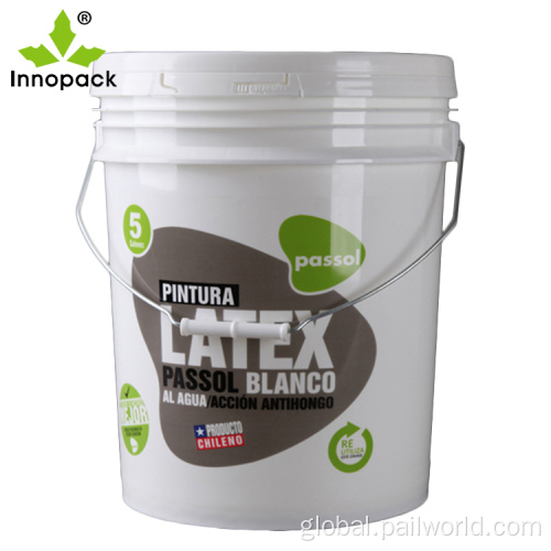 Plastic Paint Bucket printed 5 gallon paint plastic bucket with lid Manufactory